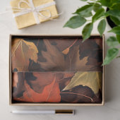 Schwarze Katze in Herbstlauben 1 Dekopapier Seidenpapier (Geschenk)