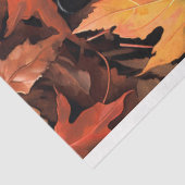 Schwarze Katze in Herbstlauben 1 Dekopapier Seidenpapier (Ausschnitt)