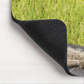 Schwarze Katze in Rice Paddy Mousepad (Ecke)
