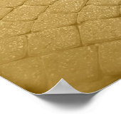 Schwarze Katze in Sepia Poster (Ecke)