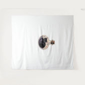 Schwarze Katze in Tränen Flasche Klassischer T - S Wandteppich (Vorderseite (Horizontal))