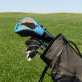SCHWARZE KATZE INDIVIDUELLER GOLF DRIVER BEZUG HEADCOVER (In SItu)