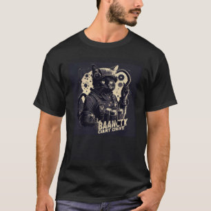 Schwarze Katze Ingenieur Süßigkeit 1 T-Shirt