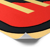 Schwarze Katze, Jazz, Text bearbeiten Poster (Ecke)