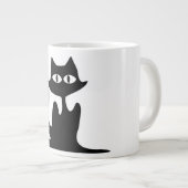SCHWARZE KATZE Jumbo-Tasse (Vorderseite Rechts)