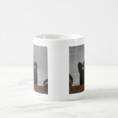Schwarze Katze Kaffeetasse (Mittel)