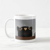 Schwarze Katze Kaffeetasse (Links)