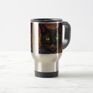 schwarze Katze - Kaffeetasse
