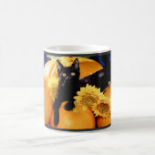 Schwarze Katze Kaffeetasse (Mittel)