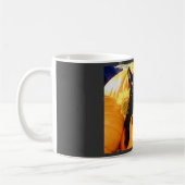 Schwarze Katze Kaffeetasse (Links)