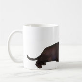 Schwarze Katze Kaffeetasse, Zweifarbiges Keramik, Kaffeetasse (Links)