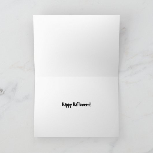 Schwarze Katze Karte (Innenseite)