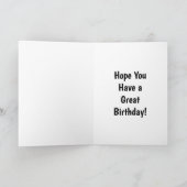 Schwarze Katze Karte (Innenseite)