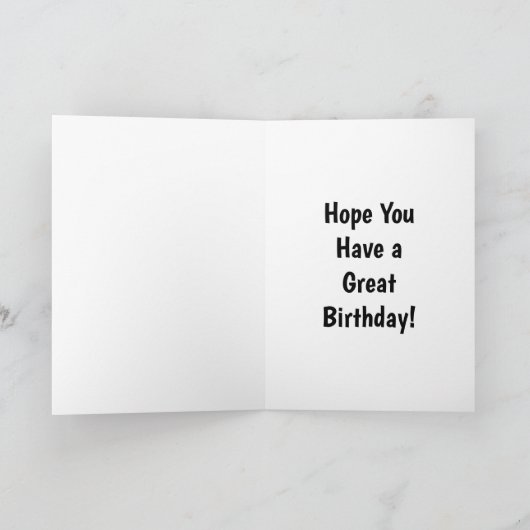 Schwarze Katze Karte (Innenseite)