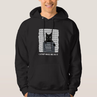 Schwarze Katze Katzenminze brachte mich dazu, süße Hoodie