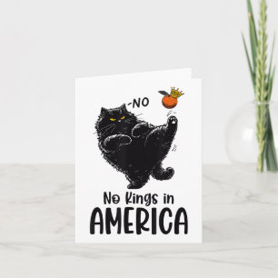 Schwarze Katze keine Könige in Amerika Wir Mensche Karte