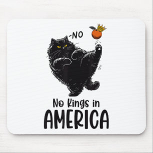 Schwarze Katze keine Könige in Amerika Wir Mensche Mousepad