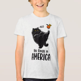 Schwarze Katze keine Könige in Amerika Wir Mensche Tri-Blend Shirt
