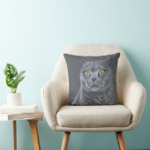 Schwarze Katze Kissen (Stuhl )