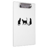 Schwarze Katze Klemmbrett (Rechts)