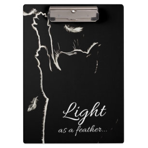 Schwarze Katze Klemmbrett