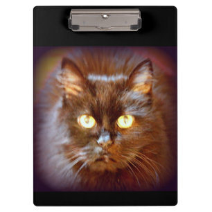 Schwarze Katze Klemmbrett