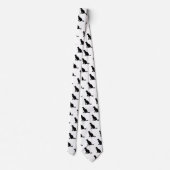 Schwarze Katze Krawatte (Rückseite)