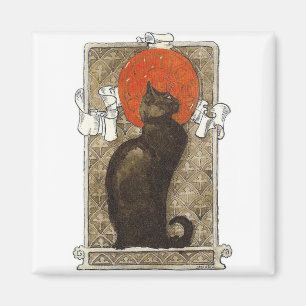 Schwarze Katze - Kunst Nouveau - Theophile Magnet