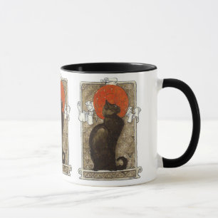 Schwarze Katze - Kunst Nouveau - Theophile Tasse