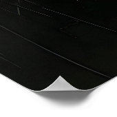 Schwarze Katze Kunstposter Poster (Ecke)
