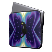 SCHWARZE KATZE LAPTOPSCHUTZHÜLLE (Vorderseite Links)