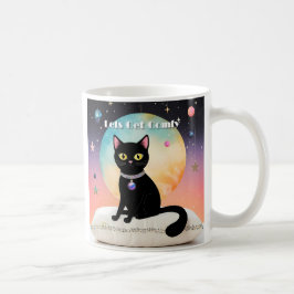 Schwarze Katze - Lass uns es uns gemütlich machen Kaffeetasse