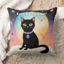Schwarze Katze - Lass uns es uns gemütlich machen