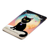 Schwarze Katze - Lass uns es uns gemütlich machen Magnet (Linke Seite)