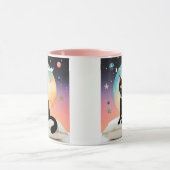 Schwarze Katze - Lass uns es uns gemütlich machen Tasse (Zentrum)