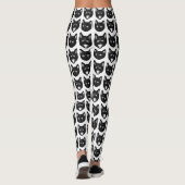 Schwarze Katze Leggings (Rückseite)
