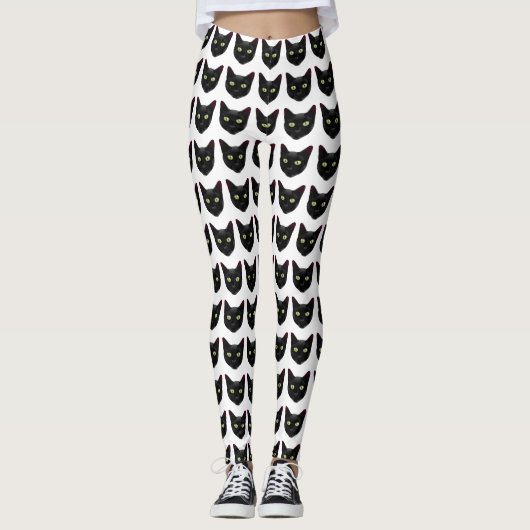SCHWARZE KATZE LEGGINGS (Vorderseite)