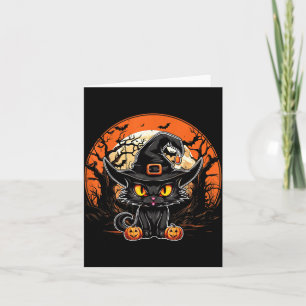 Schwarze Katze Liebhaber - Schwarze Katze Hallowee Karte
