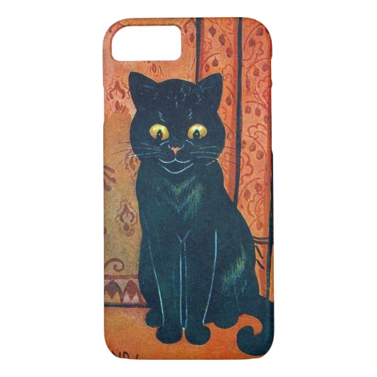 Schwarze Katze, Louis Wain Case-Mate iPhone Hülle (Rückseite)