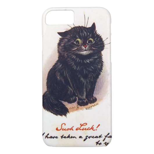 Schwarze Katze, Louis Wain Case-Mate iPhone Hülle (Rückseite)