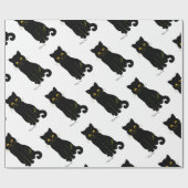 Schwarze Katze, Louis Wain Geschenkpapier (Flach)