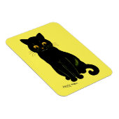 Schwarze Katze, Louis Wain Magnet (Rechte Seite)