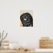 Schwarze Katze, Louis Wain Poster (Küche)
