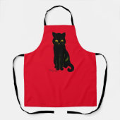 Schwarze Katze, Louis Wain Schürze (Vorderseite)