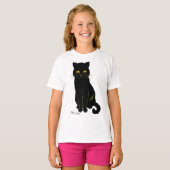 Schwarze Katze, Louis Wain T-Shirt (Vorne ganz)