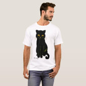 Schwarze Katze, Louis Wain T-Shirt (Vorne ganz)