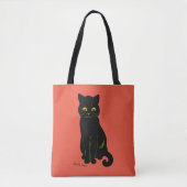 Schwarze Katze, Louis Wain Tasche (Vorderseite)