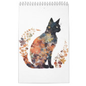 Schwarze Katze Lover Kostüme Flora Blume Beängstig Kalender (Titelbild)