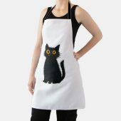 Schwarze Katze Magie - Niedliche Halloween- und My Schürze (InSitu)
