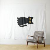 Schwarze Katze Magie - Niedliche Halloween- und My Wandteppich (Beispiel (Horizontal))